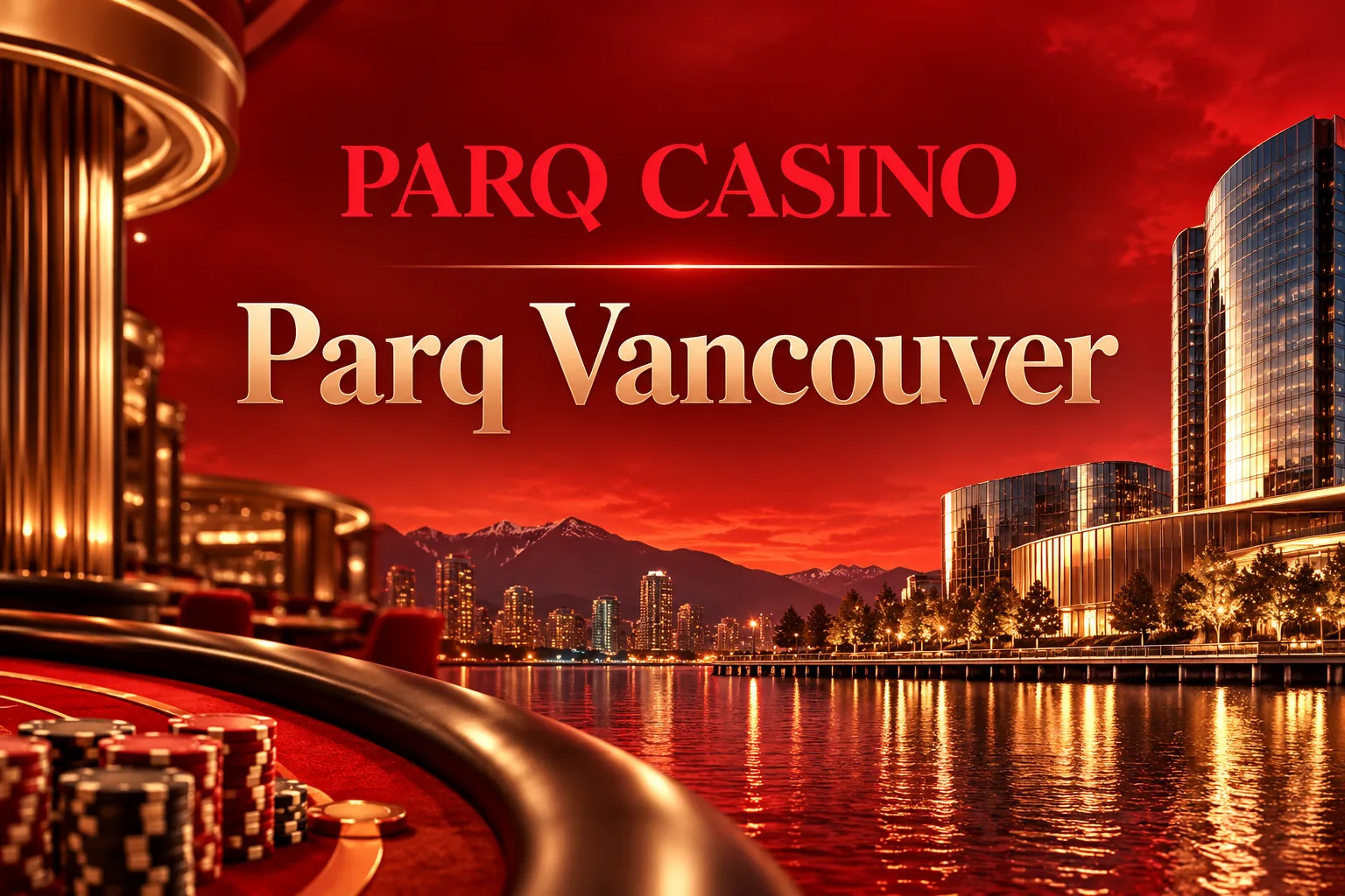 Parq Vancouver online casino welcome offer banner showing C$1,000 match and 150 free spins