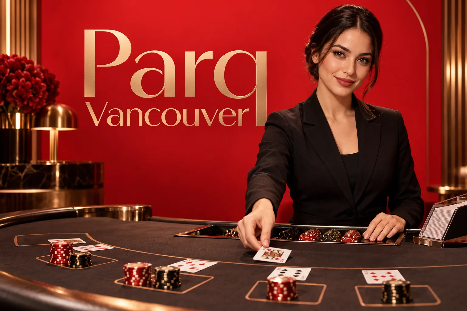 The 75 resort tables, dealt on camera